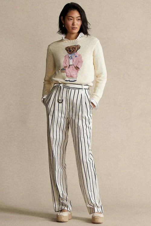 Polo Bear Rundhalspullover in Weiß