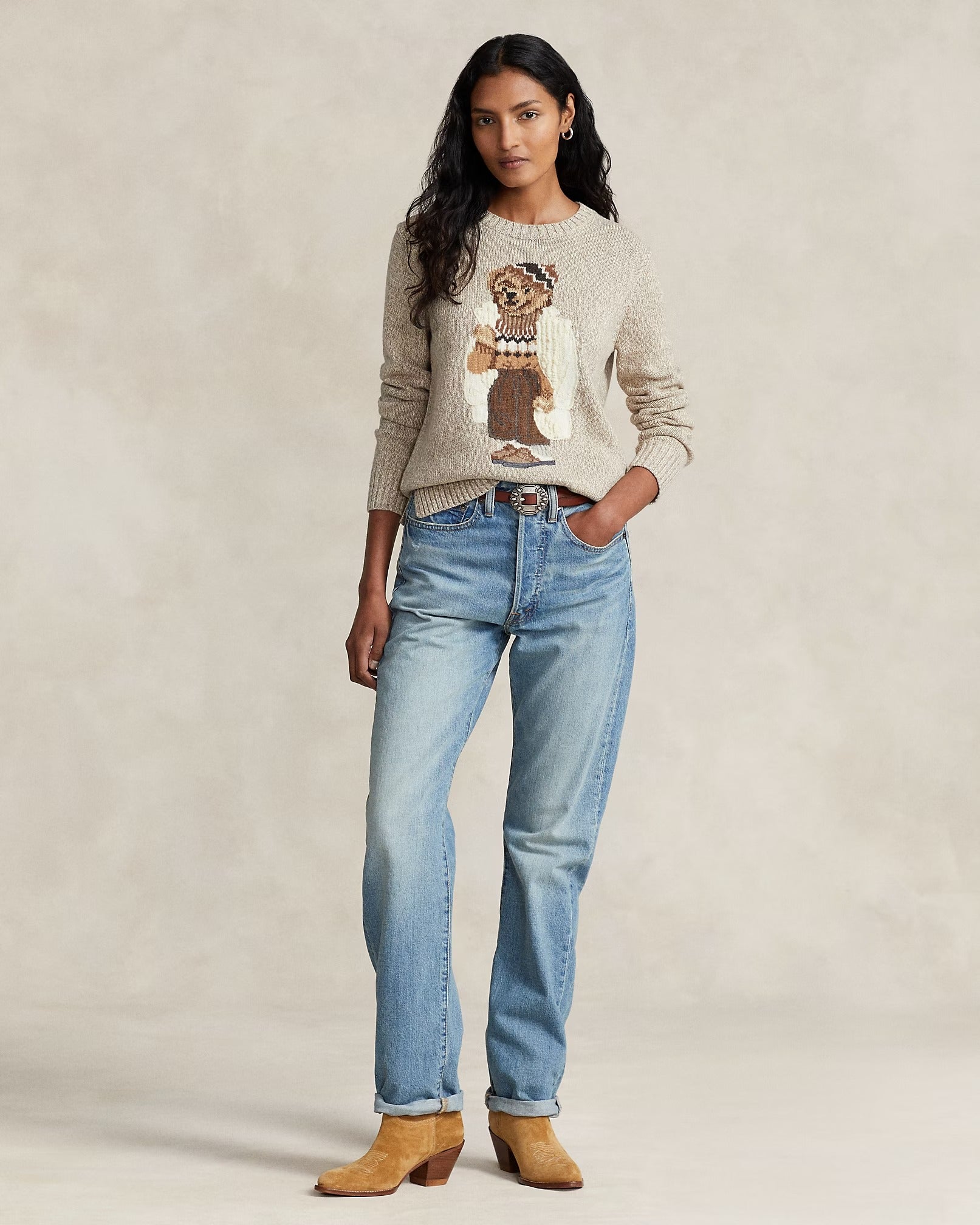 Polo Bear Pullover aus Baumwollmischung