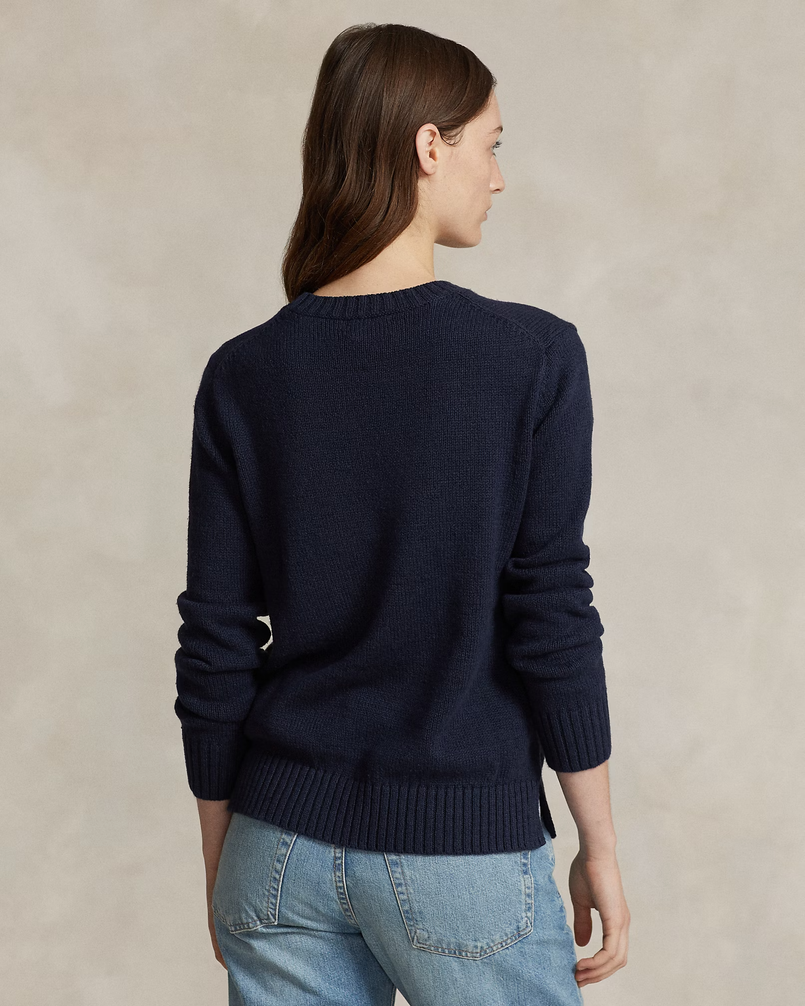 Polo Bear Baumwoll-Leinen-Pullover