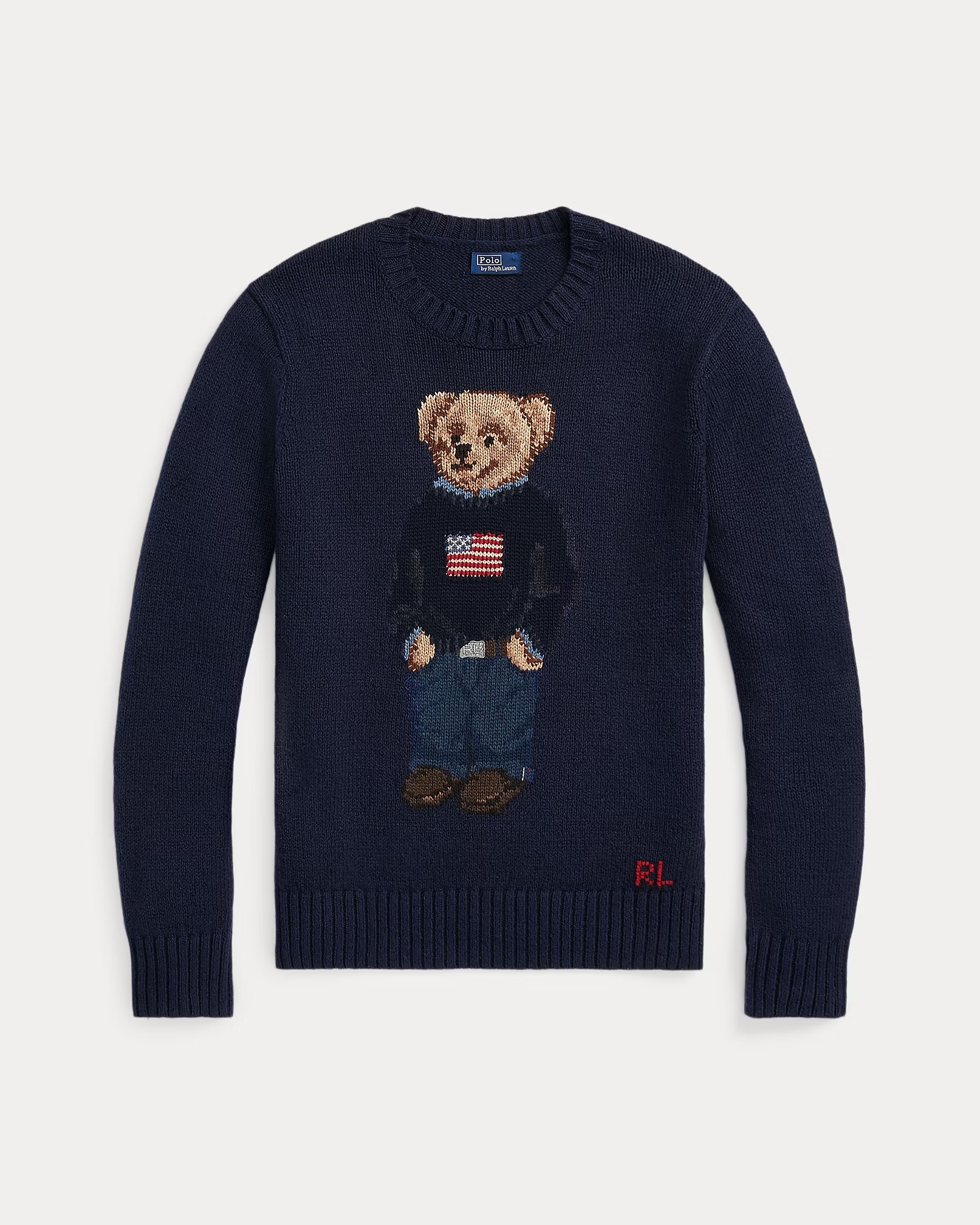 Polo Bear Baumwoll-Leinen-Pullover